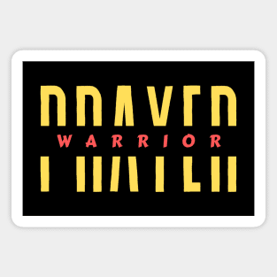 Prayer Warrior | Christian Typography Magnet